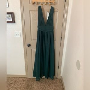 Lulus Heavenly Hues Forest Green Maxi Dress